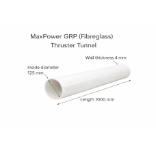 GRP (Fibreglass) Thruster Tunnel Ø125mm – Length 1000mm