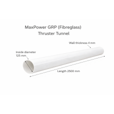 GRP (Fibreglass) Thruster Tunnel Ø125mm – Length 2500mm