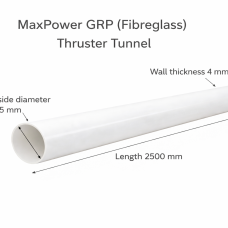 GRP (Fibreglass) Thruster Tunnel Ø125mm – Length 2500mm