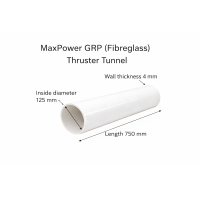 GRP (Fibreglass) Thruster Tunnel Ø125mm – Length 750mm