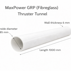 GRP (Fibreglass) Thruster Tunnel Ø185mm – Length 1000mm