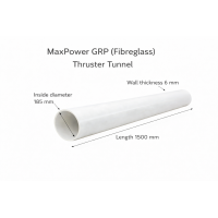 GRP (Fibreglass) Thruster Tunnel Ø185mm – Length 1500mm