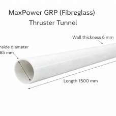 GRP (Fibreglass) Thruster Tunnel Ø185mm – Length 1500mm