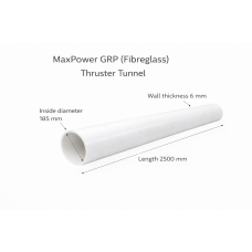 GRP (Fibreglass) Thruster Tunnel Ø185mm – Length 2500mm