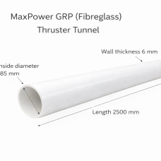 GRP (Fibreglass) Thruster Tunnel Ø185mm – Length 2500mm