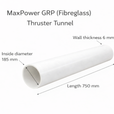 GRP (Fibreglass) Thruster Tunnel Ø185mm – Length 750mm