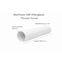 GRP (Fibreglass) Thruster Tunnel Ø250mm – Length 1000mm