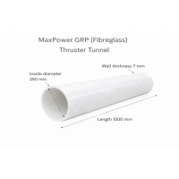 GRP (Fibreglass) Thruster Tunnel Ø250mm – Length 1500mm