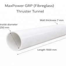 GRP (Fibreglass) Thruster Tunnel Ø250mm – Length 1500mm