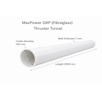 GRP (Fibreglass) Thruster Tunnel Ø250mm – Length 2500mm