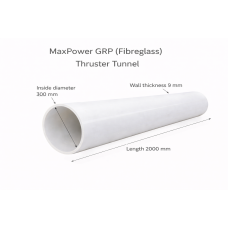 GRP (Fibreglass) Thruster Tunnel Ø300mm – Length 2000mm