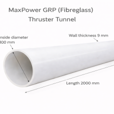 GRP (Fibreglass) Thruster Tunnel Ø300mm – Length 2000mm