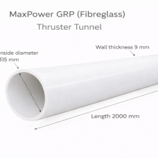 GRP (Fibreglass) Thruster Tunnel Ø315mm – Length 2000mm