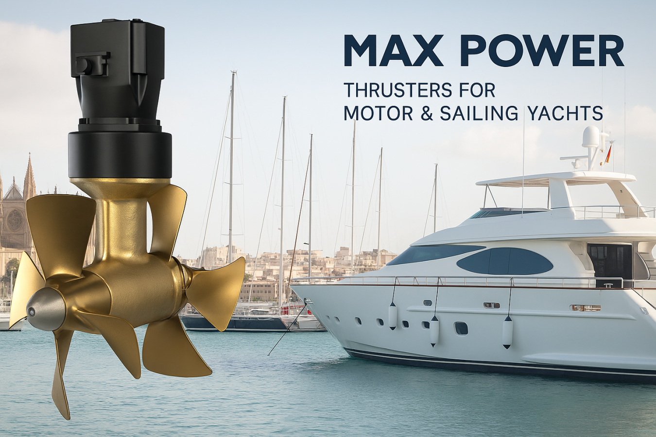 How to Size a Max Power Thruster Properly: DC, AC, Hydraulic and Retractable Solutions for Motor & Sailing Yachts