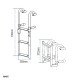 Folding Ladder for Gunwale, Inox 316