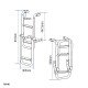 Folding Ladder, Inox 316