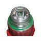 The set of internal and external life raft lights consists of a flashing external light and a steady internal light