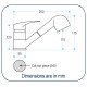 Faucet, with Adjustable Spray & Shower Tube 150cm