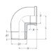 Elbow 90°, M-F, Βrass