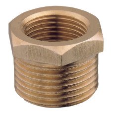 Straight Reducer, M-F, BSPT, Brass