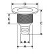 Thru-Hull Easy Mount Threaded with Hose Barb