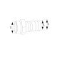 Hose Adaptor For Valve, Threaded BSPT, Plastic