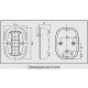 FOS LED 20 Stern Light 135°