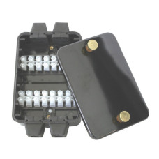 Waterproof connection box,2 terminal strips,w/4 conductors