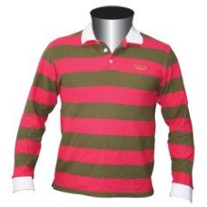 Long-Sleeved Polo, Crewman, striped