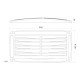 Ventilation Shaft Grilles Cover, ASA, White