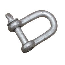 “D” Shackle, Large, Galvanized