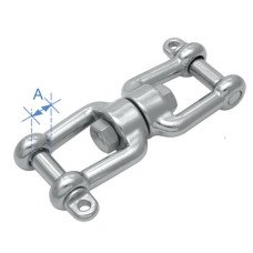 Jaw & jaw swivel, Inox 316