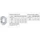 Connecting link, Inox 316, Diam. 5mm
