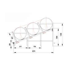 Cradle for SOLAS OCEANO, 3-tier, 6-25(A), 6-35(B)