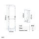 Folding Ladder for Inflatable Boats, Aluminium