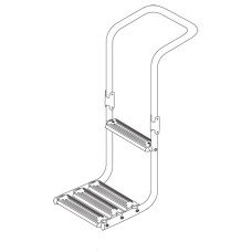 Immersed Platform Ladder, Inox 316