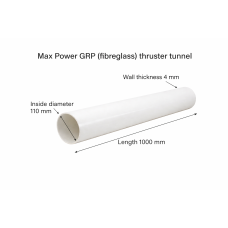 GRP (Fibreglass) Thruster Tunnel Ø110mm – Length 1000mm