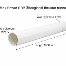 GRP (Fibreglass) Thruster Tunnel Ø110mm – Length 1000mm
