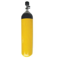 Spare Compressed Air Cylinder & Valve 300bar Assembled, with air