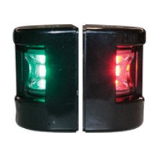 FOS LED 12 Starboard & Port Lights 112,5°, Set, with black housing