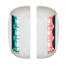 FOS LED 20 Starboard  & Port Lights 112,5°, Set, with white housing