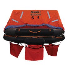 LALIZAS Liferaft SOLAS OCEANO,Throw-overboard Type,6 prs,canister (A)