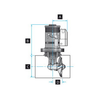 Lewmar 110TT 1.5kW 12V GEN2 Electric Thruster