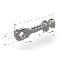 Ball terminals with eye and cupel