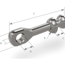 Ball terminals with eye and cupel