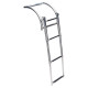 Boarding ladder telescopic for inflatable boat