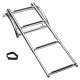 Boarding ladder telescopic for inflatable boat