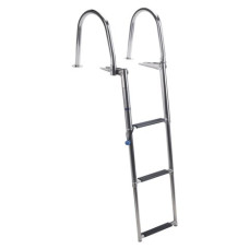 Boarding ladder telescopic with handrail