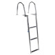Boarding ladder telescopic with handrail