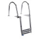 Boarding ladder telescopic with handrail